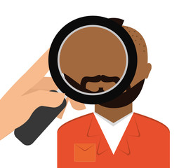 Crime design. illuistration