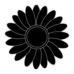 black flower icon