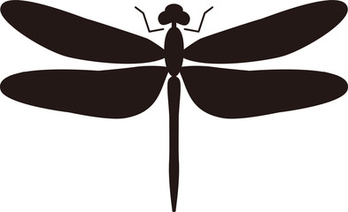 トンボ　シルエット © す～ロン