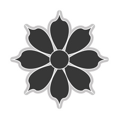 grey flower icon