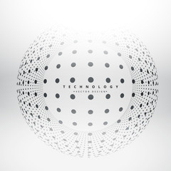 circles dots sphere design