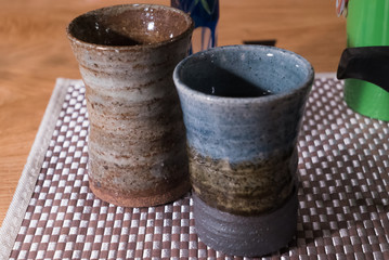 Naklejka premium green tea (japanese)