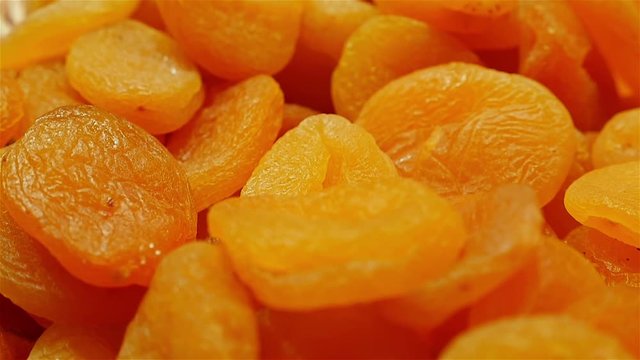Dolly of dried apricots in a pannier