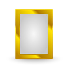 gold frame isolated