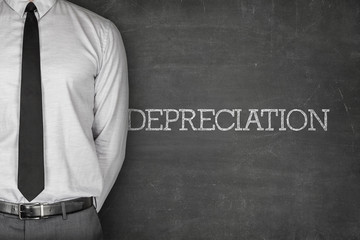 Depreciation text on blackboard