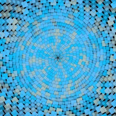 background of random squares along a circle