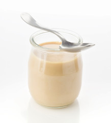 sweet vanilla cream in crystal flask