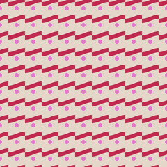 Wave and polka dot seamless pattern 26.06