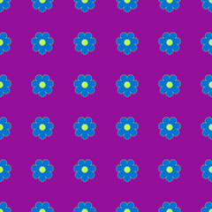 Flowers geometric seamless pattern 32.06