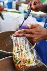 Obraz premium Papaya salad,papaya pok pok