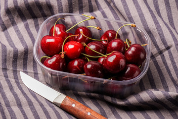 Fresh red organic Cherry, cherries