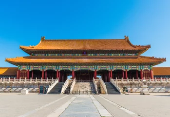 Fototapeten Hall of Supreme Harmony, Forbidden City in Beijing, China © superjoseph