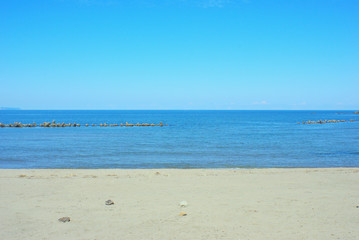 良く晴れた日のビーチ