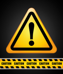 Caution design. illuistration