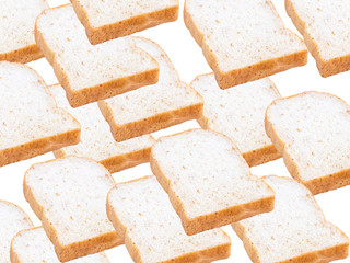 slices of soft whole wheat, whole grain bread breakfast pattern.
ultimate bread work background.