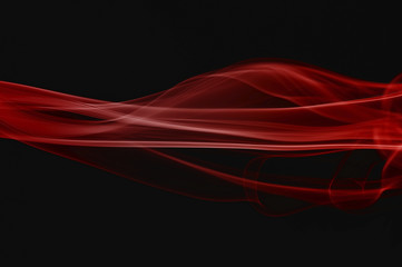 Real photographed abstract smoke on black background.
