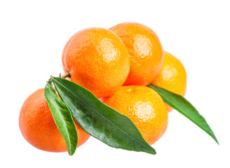 Mandarin isolated on white