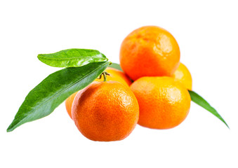 Mandarin isolated on white