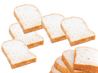 slices of soft whole wheat, whole grain bread breakfast pattern.
ultimate bread work background.