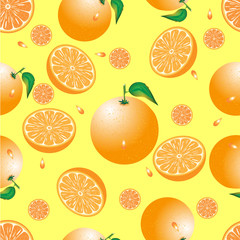 seamless abstract of orange on a yellow background