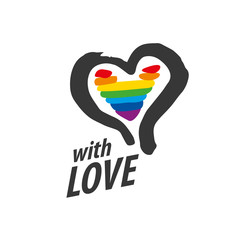 logo heart and rainbow