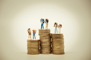 Travel budget concept. Macro photo