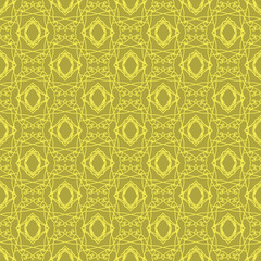 Seamless Texture on Brown. Element for Design. Ornamental Backdrop. Pattern Fill. Ornate Floral Decor for Wallpaper. Traditional Decor on Background