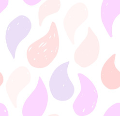 Vector seamless pattern with colored drops.