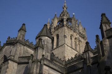 Fototapeta na wymiar St Giles Cathedral Church; Royal Mile; Lawnmarket; Edinburgh