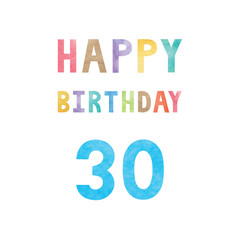 Happy 30th birthday anniversary card