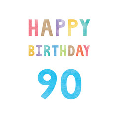 Happy 90th birthday anniversary card