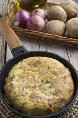 Omelette of potatoes (typical spanish)