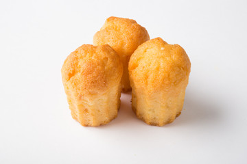 Cupcakes on white background