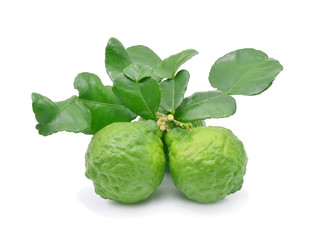 Bergamot fruit isolate on a white background