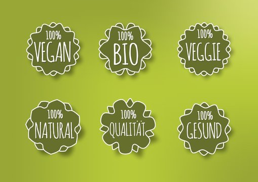 Buttons 100% Bio vegan veggie