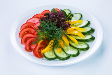Vegetable set. Restaurant food concept.