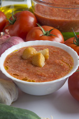 Gazpacho typical food spanish
