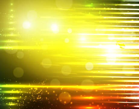 Abstract golden light neon background