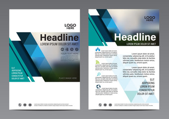 Geometric pattern Brochure Annual Report flyer design template. Leaflet cover Presentation Modern flat background. illustration vector in A4 size