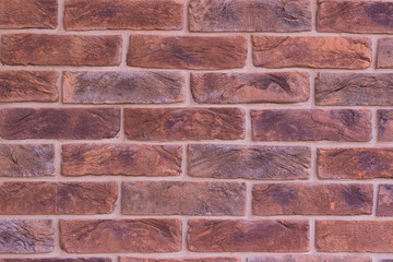 Wall of white bricks