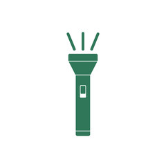 Flashlight icon. Portable torch vector isolated illustration
