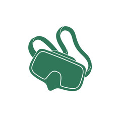 Diving mask icon isolated. Vector illustration