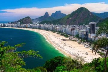 Fotobehang Copacabana-strand in Rio de Janeiro, Brazilië © Ekaterina Belova