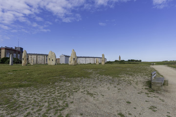 Menhirs in La Coruna (Spain).