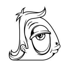 Monster alphabet coloring pages: letter D