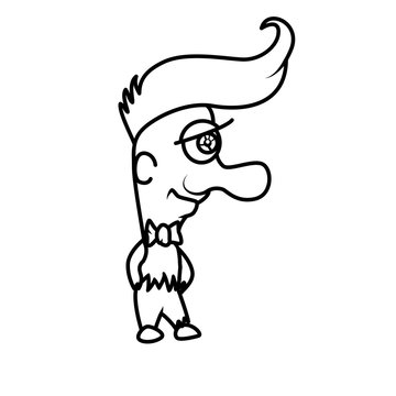 recommend clip art: Monster alphabet coloring pages: letter F