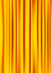 golden yellow silky curtain texture background