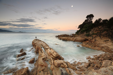 Obraz premium Dusk light at Bermagui, south coast Australia