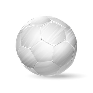 football white ball. soccer ball illustration