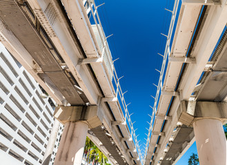Miami roads across downtown, Florida